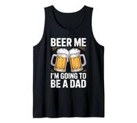 Hombre Beer Me I'm Going To Be A Dad Camisa Hombre Baby Announcement Camiseta sin Mangas