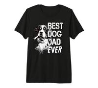 Hombre Bernese Mountain Dad Día del Padre Estilo Vintage Perro Camiseta Premium