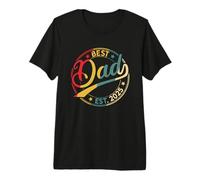 Hombre Best Dad EST 2025 Papá Desde 2025 Retro Dad 2025 Camiseta Premium