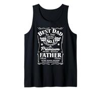 Hombre Best Dad Father No1 Real Hero Dad Birthday Fathers Day Camiseta sin Mangas