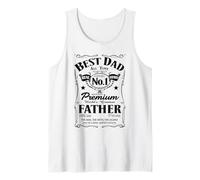 Hombre Best Dad Real Hero Father No1 Dad Birthday Fathers Day Camiseta sin Mangas