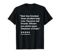 Hombre Best Dog Grandpa 5 Stars - Funny Grand-Dog Camiseta