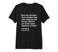Hombre Best Dog Grandpa 5 Stars - Funny Grand-Dog Camiseta Premium