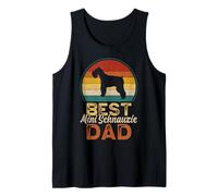 Hombre Best Mini Schnauzie Dad, Father's Day, Mini Schnauzer Daddy Camiseta sin Mangas