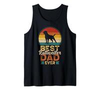 Hombre Best Rottweiler Dad Ever, Father's Day, Rottie Dog Daddy Camiseta sin Mangas