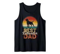Hombre Best Rottweiler Dad, Father's Day, Rottie Dog Daddy Camiseta sin Mangas