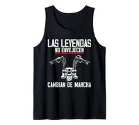 Hombre Biker Divertido Motero Las Leyendas no Envejecen Moto Camiseta sin Mangas