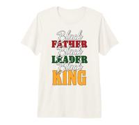 Hombre Black Father Leader Juneteenth King Melanin Men Father's Day Camiseta Premium