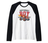 Hombre Blaze and The Monster Machines Monster Truck Birthday Boy Camiseta Manga Raglan