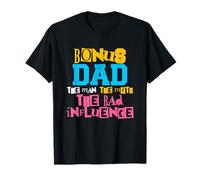 Hombre Bonus Dad The Man Myth Bad Influence - Divertido padrastro papá Camiseta