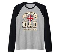 Hombre British Dad Just Like A Normal Dad Except Much Cooler Camiseta Manga Raglan