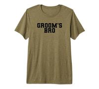 Hombre Bro de Novios, Hermano de Despedida de Soltero de Boda, Familia a Juego Camiseta Premium