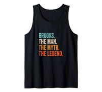 Hombre Brooks The Man The Myth The Legend nombre Brooks Camiseta sin Mangas