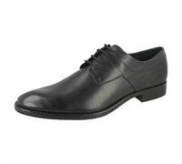 Hombre Bugatti Punta Redonda Formal Cordón Zapatos Cuero - 313-52101-1000