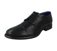 Hombre Bugatti Punta Redonda Formal Cordones con Tacón Zapatos de Cuero
