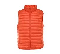 Hombre Caliente Chalecos Sin Mangas de Plumas Chaquetas Naranja 2XL