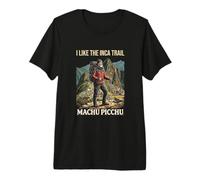 Hombre Camino Inca Machu Picchu Senderismo S-America Trekking Camiseta Premium
