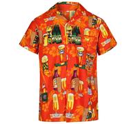 Hombre Camisa Hawaiana Cerveza Botella Disfraz Despedida de Soltero Palma Playa