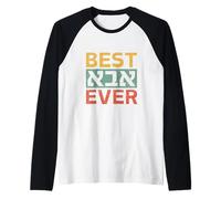 Hombre Camisa hebrea Best Abba Ever para papá Hanukkah Gift Camiseta Manga Raglan