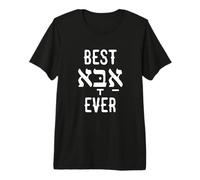 Hombre Camisa hebrea Best Abba Ever para papá Hanukkah Gift Camiseta Premium