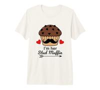 Hombre Camisa I'm Her Stud Muffin I'm His Cupcake a Juego para Pareja Camiseta Premium