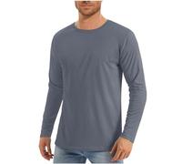 Hombre Camisa Manga largas Camiseta 2024 Camisetas Deporte Técnicas Deportiva T-Shirt de Protección Solar para fútbol Atletismo Correr o Montañismo delgados deportivos transpirable Color Sólido