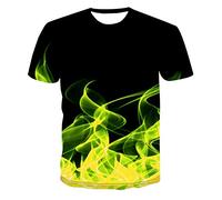 Hombre Camiseta - Camisetas Blancas Hombre Camisetas novedosas 3D para hombre camisetas divertidas gráficas para hombre camisetas informales verano manga corta con cuello redondo estampadas 3D blusas