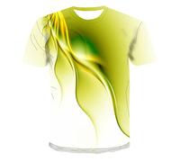 Hombre Camiseta - Camisetas Blancas Hombre Camisetas novedosas 3D para hombre camisetas divertidas gráficas para hombre camisetas informales verano manga corta con cuello redondo estampadas 3D blusas
