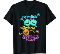 Hombre Camiseta Casual T-Shirt Manga Corta tee para Deporte Correr Gimnasio Broma sobre La Dopamina Biología Química Ciencia S