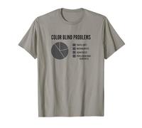 Hombre Camiseta con gráfico circular de problemas ciegos Camiseta
