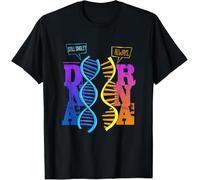 Hombre Camiseta Crew Neck T-Shirt Cuello Redondo tee para Correr Gimnasio Deporte Ciencia Divertida - ADN Arn Juego De Palabras Microbiología Profesor De Ciencias XXL