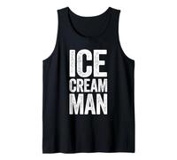 Hombre Camiseta de Helado para Hombre Adulto, Disfraz de Helado para el día del Padre Camiseta sin Mangas