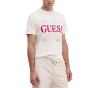 Hombre Camiseta GUESS Básico Logo Pearl Blanco Múltiples M Elección = P Mu