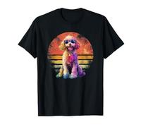 Hombre Caniche Amante de Perros Vintage Mejor Caniche Papá Día del Padre Camiseta