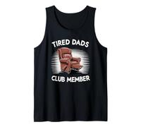 Hombre Cansado Dads Club Miembro Sillón Hombre Divertido Abuelo Camiseta sin Mangas