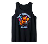 Hombre Capy Birthday To Me - Divertido cumpleaños de Capybara Gaming Camiseta sin Mangas