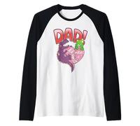 Hombre Care Bears: Unlock The Magic Father's Day Dino-mite Date Camiseta Manga Raglan