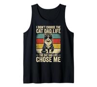 Hombre Cat Dad, no elegí la Vida de Cat Dad Camiseta sin Mangas