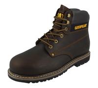 Hombre Caterpillar Seguridad Ancho Cuero Trabajo Botas, Powerplant Sb Hro P72462