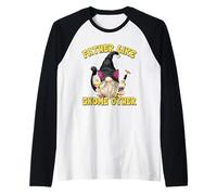 Hombre Cats and Wine GNOME Graphic For Men Funny Cat Dad Saying Camiseta Manga Raglan