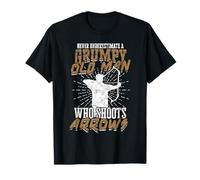 Hombre Cazador de Tiro con Arco Caza Deportes Tiro Arco Arcos Entrenador Camiseta