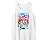 Hombre Celebración de Vacaciones de la Reina del Crucero del cumpleaños del Hermano del cumpleaños Camiseta sin Mangas