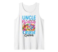 Hombre Celebración de Vacaciones de la Reina del Crucero del tío del cumpleaños Camiseta sin Mangas