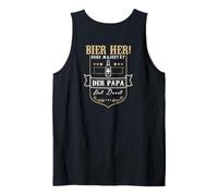 Hombre Cerveza back -imprenta Su Majestad de Papa tiene sed Camiseta sin Mangas