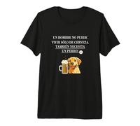 Hombre Cerveza y Perros Amor Todo lo Que un Hombre Necesita Cerveza Camiseta Premium