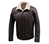 Hombre Chaqueta Piel Oveja Bartek de Invierno Cuero Merino