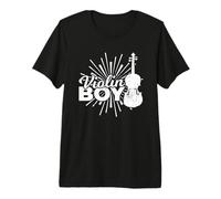 Hombre Chico Que Toca el violín Entusiasta del violín Violonchelo Camiseta Premium