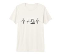 Hombre Científico Microbiología de latidos del corazón Microbiólogo Camiseta Premium