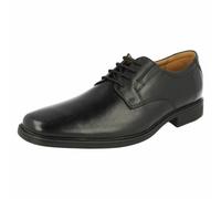 Hombre Clarks Formal Punta Redonda Cordones Cuero Liso Zapatos Tilden Liso