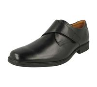 Hombre Clarks Tilden Tira Elegante Gancho y Lazo Cierre Zapatos